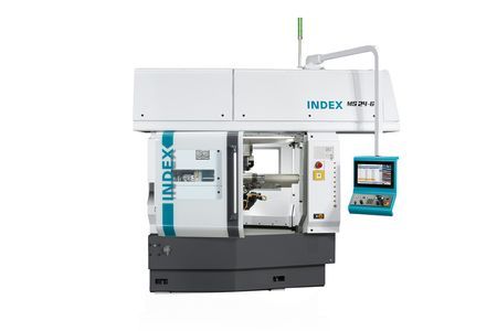 INDEX MS24-6 - Front-opening machine for precise, fast, and flexible bar turned parts machining