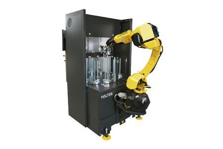 HALTER MillStacker Compact 12 - Sistem robotizat pentru încărcarea/descărcarea utilajelor CNC, freza, piese mici/medii