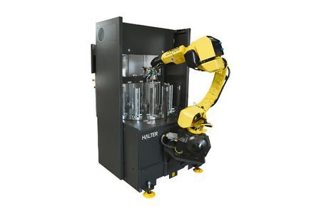 HALTER TurnStacker Compact 12 - Sistem robotizat pentru încărcarea/descărcarea utilajelor CNC, strung, piese mici/medii